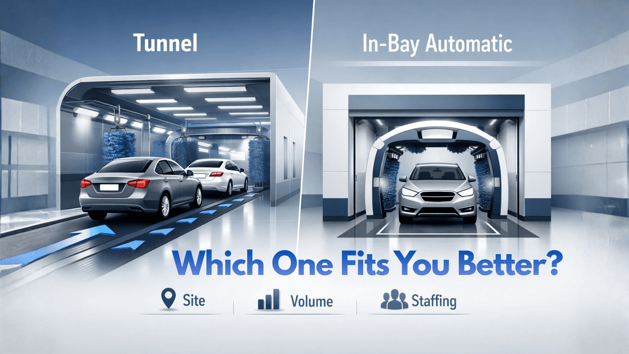 Tunnel Vs. In-Bay Automatic: Which One Fits Your Site?