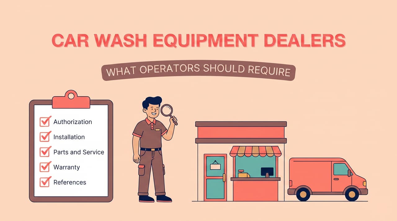 Car wash equipment dealer evaluation checklist for operators | car wash equipment dealers